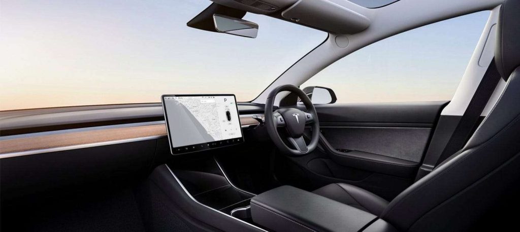 tesla driverless car